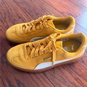 Yellow Suede Puma Sneakers